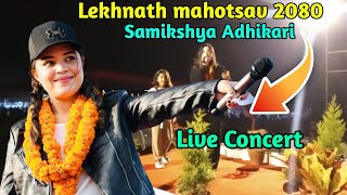 Samikshya Adhikari Live Performance At Lekhnath Mahotsav 2080 SamikshyaAdhikari [upl. by Esorylime]