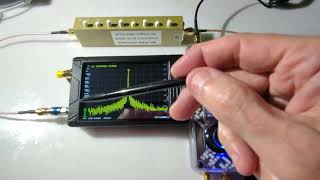 HackRF Portapack SDR TCXO clock signal viewed on a spectrum analyzer [upl. by Adnir]