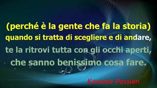 Karaoke  La Storia  F De Gregori [upl. by Gnav65]