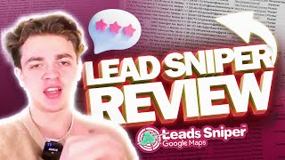 Lead Sniper Review 🔥 Top Lead Generation Tool [upl. by Jackie995]