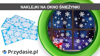 Naklejki na okno okna szybę świąteczne święta ozdoby boże narodzenie śnieżynki  PrzydaSiePL [upl. by Toland88]