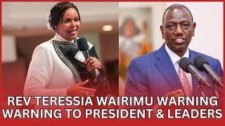 Rev Teresia Wairimu shocking warning kuri thirikari na mutongoria wayo [upl. by Mandi]