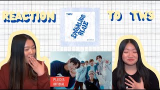 REACTION TO TWS DEBUT PLOT TWIST OFFICIAL MV AND SPARKLING BLUE ALBUM  theyre soo good [upl. by Assira843]