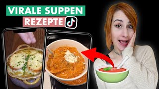 Ich teste VIRALE Suppen Rezepte von TikTok 🍲 [upl. by Niveek679]