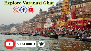 Explore Varanasi Ghat Manikarnika ghat TO Assi Ghat Full vlogs huntermanish [upl. by Alameda]