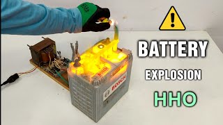 Simple Hydrogen Generator from Car Battery  HHO Generator [upl. by Enelram]