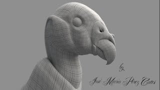 King Vulture Modeling Timelapse in Blender [upl. by Attener]