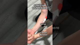 Golfer elbow testphysiotherapyclinic physiostudent PainFreeLife physiotherapyworl [upl. by Lehcem]