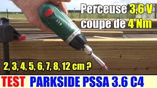 visseuse sans fil lidl parkside pssa 36v c4 cordless screwdriver akkustabschrauber [upl. by Wilde960]