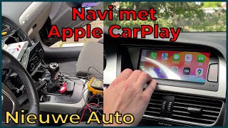 Navigatie met CarPlay in Audi A4 B8  Daddy Wagon [upl. by Hillari]