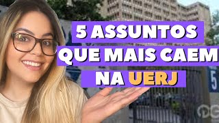 O QUE MAIS CAEM NA UERJ  TOP 5 ASSUNTOS VESTIBULAR DO RIO [upl. by Clayson]