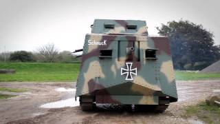 The A7V  German WWI replica tank  The Tank Museum [upl. by Nannarb]