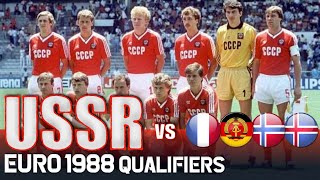 SOVIET UNION Euro 1988 Qualification All Matches Highlights  Road to West Germany [upl. by Oruhtra]