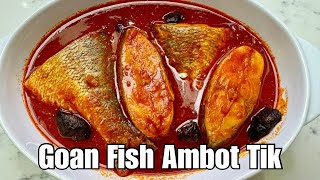 Goan Fish Ambot Tik Curry Recipe  How To Make Ambot Tik  With English Substitles [upl. by Noslen]