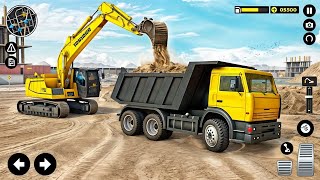 Real City Construction Simulator 3D  City Road Builder Excavator Trucks  Android Gameplay [upl. by Bilac]