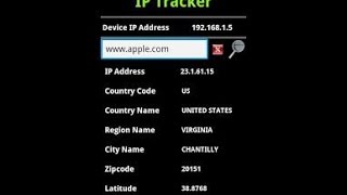 COMO DESCOBRIR O IP E A LOCALIZAÃ‡ÃƒO DE UM SITE PELO ANDROID  IP TRACKER [upl. by Turtle]