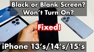 iPhone 13s14s15s Black Screen Display Wont Turn On FIXED  Watch This First [upl. by Ahsikram119]