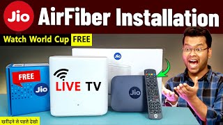 Jio AirFiber Installation Speed Test Plans Booking Live TV  Jio AirFiber vs JioFiber Air Fiber [upl. by Ecnaralc]