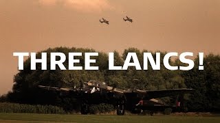 Three Lancasters Meet at East Kirkby 2014 [upl. by Otsirave]