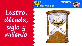 Matemáticas 4º Primaria Tema 9 Tiempo lustro década siglo y milenio [upl. by Notserp548]