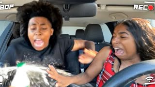 EPIC EXPLODING SODA PRANK ON ANGRY GIRLFRIEND IN THE CAR  😡  GOES TERRIBLY WRONG [upl. by Mihar]