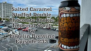 Salted Caramel Stuffed Double Chocolate Cookie Imperial Stout Lupulin Brewing  Episode 234 [upl. by Gorga]