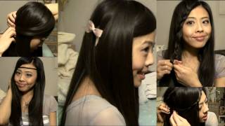 Fast amp Easy Ways to Style Long Bangs [upl. by Mohandis335]