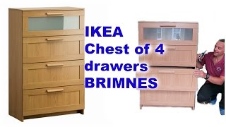 IKEA Chest of 4 drawers BRIMNES Assembly [upl. by Lleuqar]