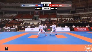 Evangelos Akde vs Said Oubaya  Elimination Male Kumite 67Kg  Casablanca 2024 [upl. by Oenire]