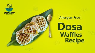 Dosa Waffles or Pancake Recipe  GlutenFree South Indian Breakfast  Vegan Brunch [upl. by Nivlam]