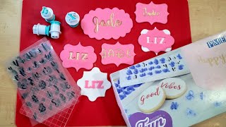 Letras para pasteles stampadas en fondant Varias opciones [upl. by Akimaj946]