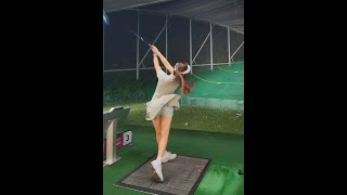 KLPGA angels golf swing 22 Lee Lu Na Pro [upl. by Ateuqram298]