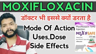 Moxifloxacin Uses Mechanism Of Action  Side Effects In Hindi  Mahaflox 400mg  Gyanear [upl. by Reivilo]