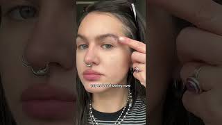 Downsize my eyebrow piercing with me piercings bodypiercing eyebrowpiercing [upl. by Yesllek]