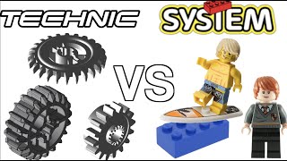 LEGO Technic VS LEGO System [upl. by Irab]