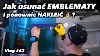 Jak usunąć i nakleić EMBLEMATY w tym samym miejscu  Vlog 42 [upl. by Attlee]