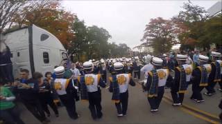 Notre Dame Band March Out to Stadium [upl. by Linzy]