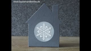 Lichthaus aus Papier selbermachen mit Stampin Up Produkten [upl. by Laehcimaj590]