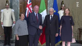 Il Presidente Mattarella riceve il Governatore Generale dell’Australia Peter Cosgrove [upl. by Pentha177]