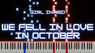 we fell in love in october  girl in red  Piano Cover by xZeron [upl. by Hairaza]