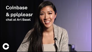 Coinbase chats with pplpleasr at Art Basel [upl. by Shulman]