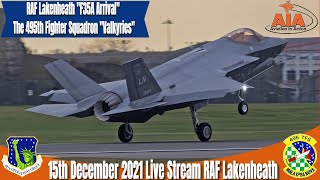 RAF Lakenheath Fighter Jet Live Action  F35A Arrival  495th Fighter Squadron amp SJ Deployment [upl. by Accalia]