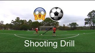 Best shooting drill in football  Soccer  1st touch amp finish with Goal Keeper  Joner 1on1 [upl. by Eittak]