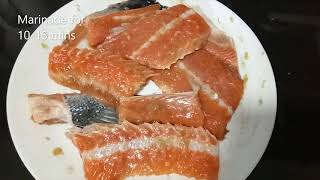 Panfried Salmon Bone Quick amp Easy Recipe [upl. by Anaiv]