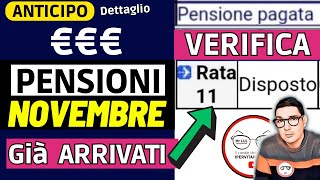 ANTICIPO⚡️ PENSIONI NOVEMBRE 2023 ➡ CEDOLINI IMPORTI ARRIVATI❗️❓ VERIFICA RIMBORSI AUMENTI CONGUAGLI [upl. by Warila]