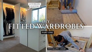 DIY fitted wardrobes  IKEA PAX wardrobe hack  Part 1 [upl. by Carine]