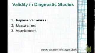 Validating Diagnostic Study Representativeness by Nye [upl. by Velda]