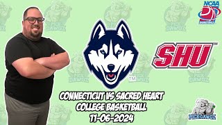 UConn vs Sacred Heart 11624 Free College Basketball Picks and Predictions  NCAAB Pick [upl. by Sowell]