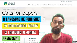 CARA MENEMUKAN CALL FOR PAPERS  SPECIAL ISSUE JURNAL  TIPS [upl. by Ettennad414]