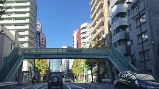 MOVING JAPAN【road trip】 TOKYO JAPAN moving car SHINJUKUKU MEIJIDORI NISHIWASEDA【run car】 [upl. by Caye]